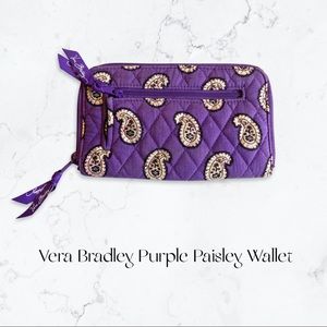 Vera Bradley Purple Paisley Wallet